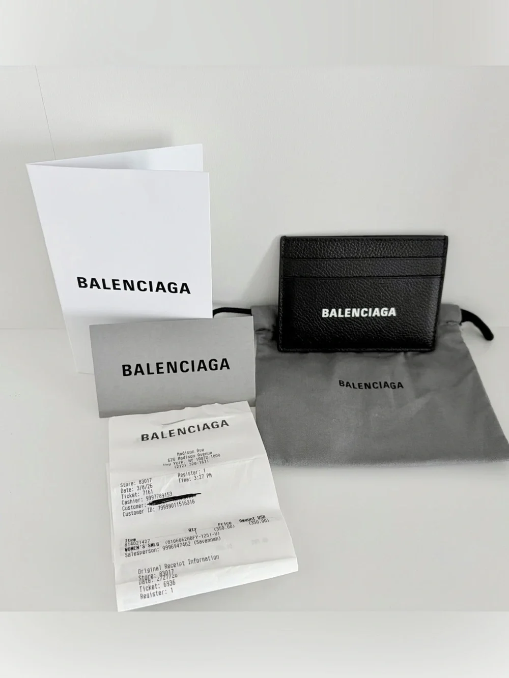 Balenciaga compact card